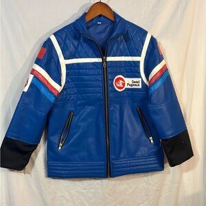 My Chemical Romance Blue Faux Leather Jacket Dead Pegasus
